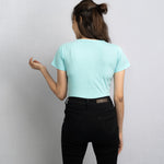 Women Round Neck Marine Resort Cotton T-Shirt