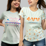 Womens Round Neck Pack of 2 Combo T-Shirts